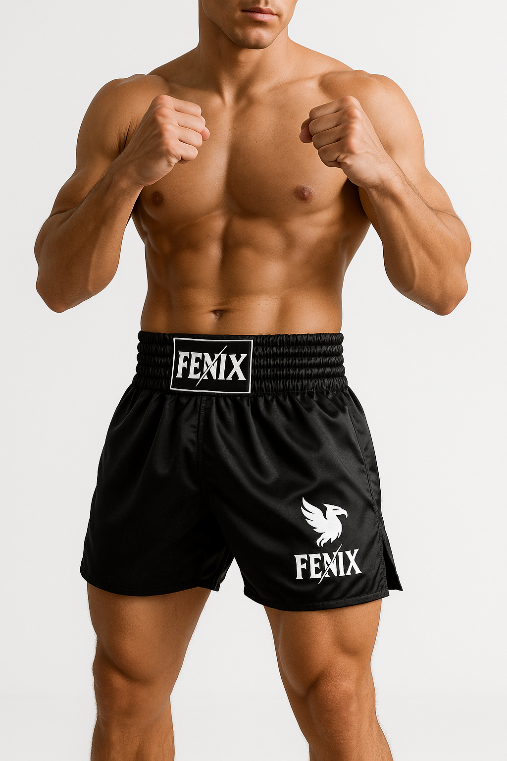 FENIX MUAY THAI SHORTS - CLASSIC BLACK MS1901