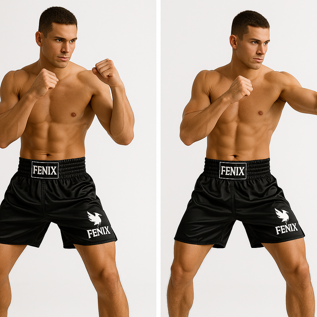 FENIX MUAY THAI SHORTS - CLASSIC BLACK MS1901
